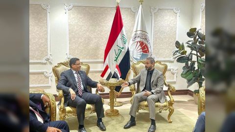 بن مبارك يبحث مع وزير التعليم العالي العراقي إمكانية تجديد برتوكول التعاون العلمي والثقافي بين البلدين