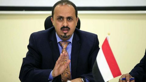 الارياني يدين استمرار مليشيا الحوثي في اختطاف عدد من موظفي السفارة الأمريكية لدى اليمن للعام الثاني