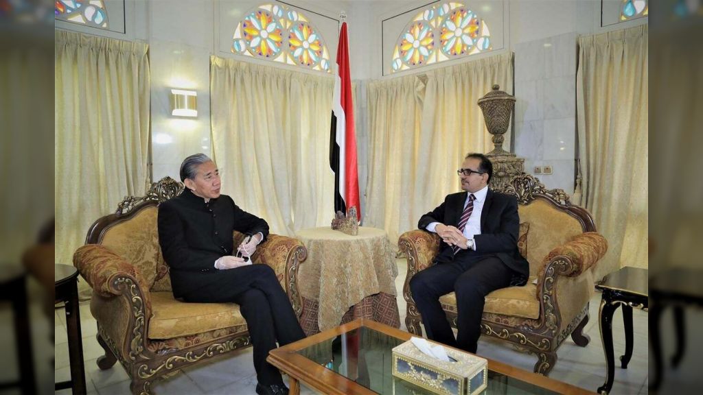 بحيبح يبحث مع القائم بأعمال السفير الصيني امكانية دعم القطاع الصحي في اليمن