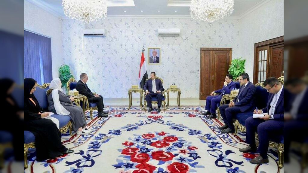 رئيس الوزراء يستقبل في عدن الأمين العام المساعد لبرنامج الأمم المتحدة الإنمائي والوفد المرافق له