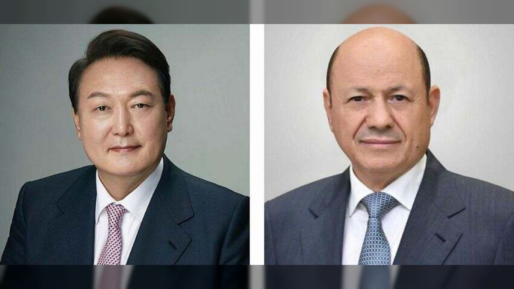 الرئيس العليمي يهنئ نظيره الكوري بمناسبة العيد الوطني لبلاده