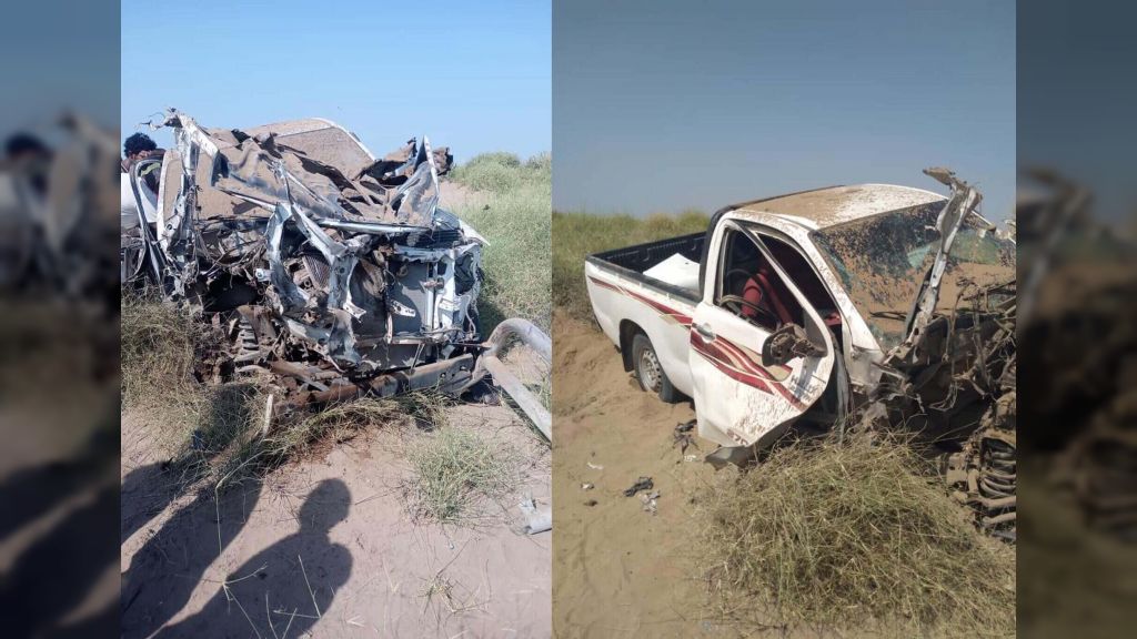 مقتل مدني وإصابة 9 آخرين نتيجة انفجار لغم حوثي في سيارة تقل مسافرين بالجوف