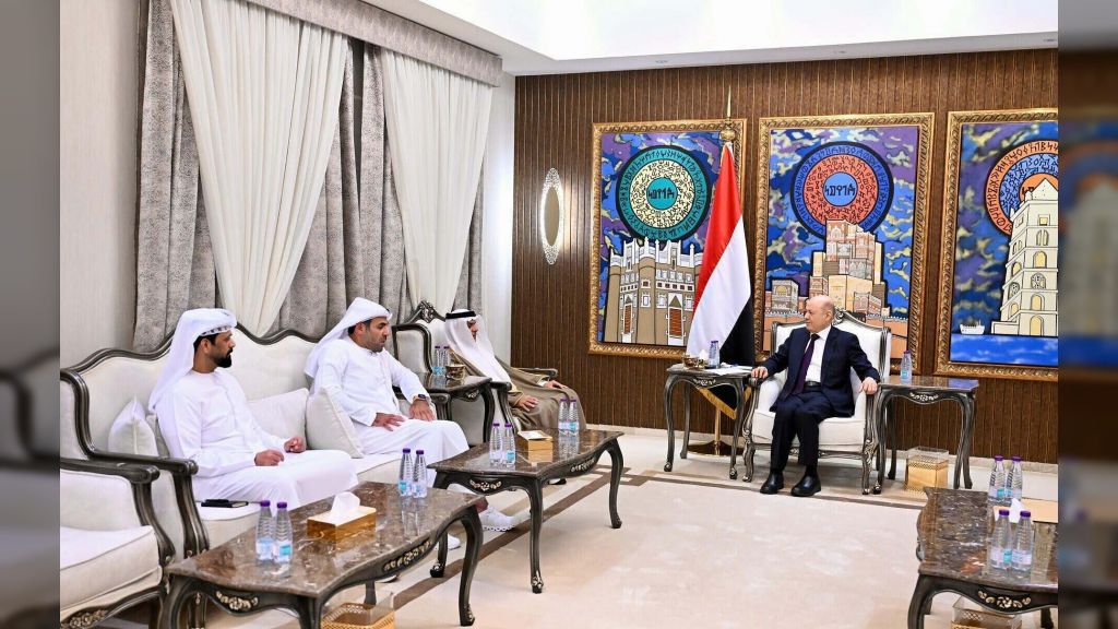 رئيس مجلس القيادة يشيد بالتدخلات الاماراتية في مجال الطاقة الكهربائية