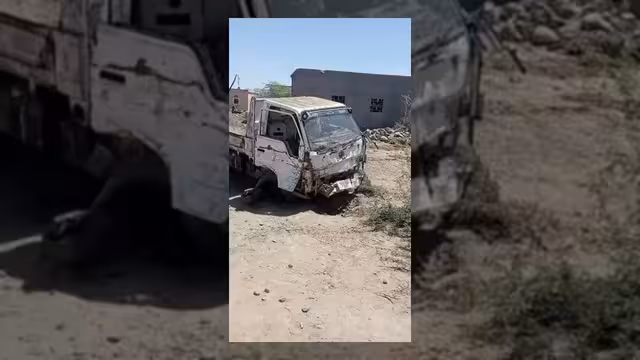 انفجار لغم أرضي يستهدف شاحنة نقل في تعز