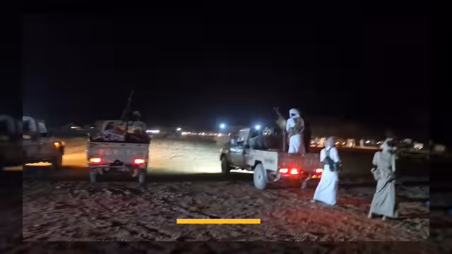 حشد قبلي كبير من حضرموت يتوجه شرق الجوف تأييداً للشيخ الحزمي