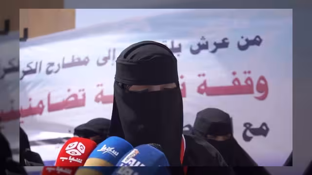 وقفة نسائية في مأرب تضامناً مع المختطفات اليمنيات