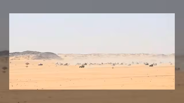 موكب قبلي ضخم لقبائل مراد يلبي نداء النكف في الجوف