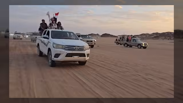 وصول قبائل البيضاء إلى مطارح الكرامة بمحافظة الجوف