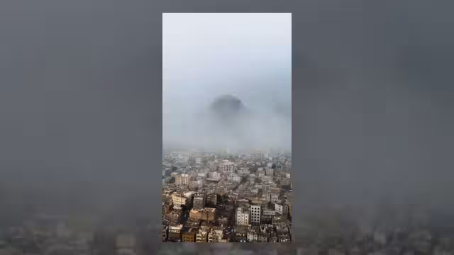 تعز تكتسي حلة جديدة مع هطول الأمطار الغزيرة
