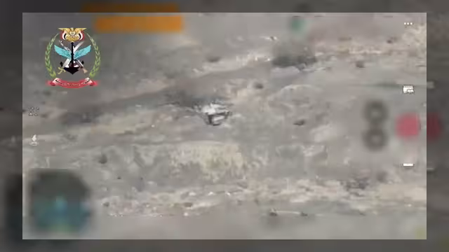 القوات المسلحة اليمنية تستهدف عربة عسكرية للحوثيين في مأرب