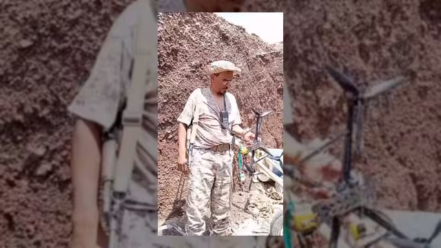 أبطال اللواء 121 يسقطون مسيرات مليشيا الحوثي الإيرانية