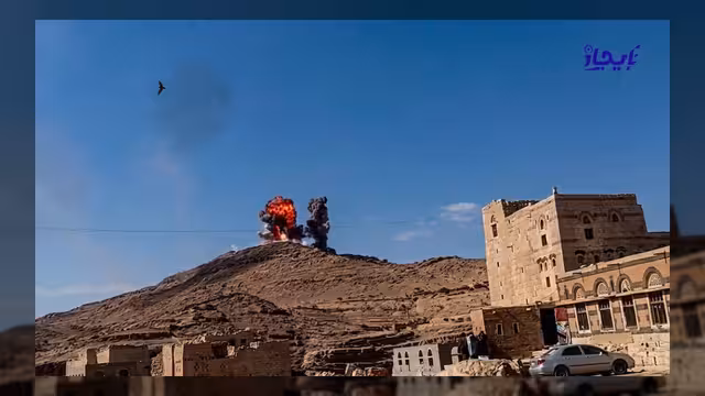 غارات جوية تستهدف مخازن أسلحة للحوثيين في محافظة عمران