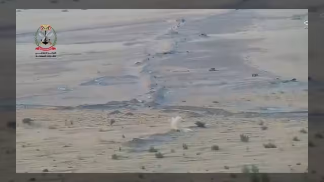 مشاهد توثق مطاردة القوات المسلحة لفلول المليشيا الحوثية في مأرب