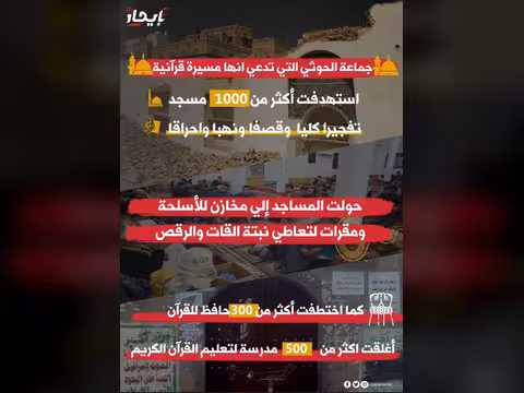 انفوجرافيك - مسيرة تفجير المساجد