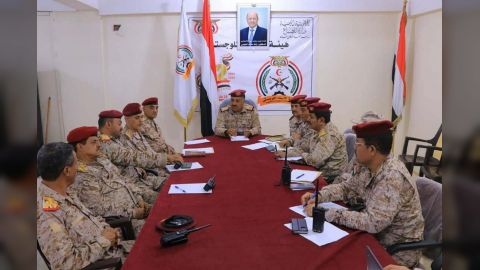 هيئة الإسناد اللوجستي تناقش الاعداد والتحضير للمؤتمر التقييمي القتالي السنوي