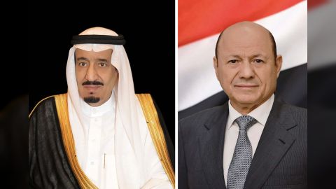 رئيس مجلس القيادة يتلقي برقية تهنئة من خادم الحرمين وولي عهده