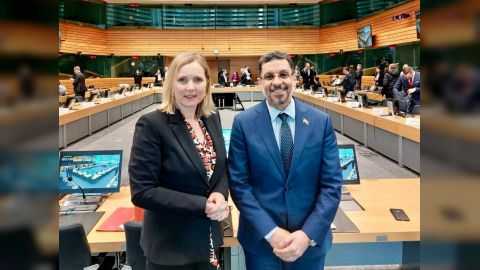 بن مبارك يلتقي اللجنة السياسية والامنية للاتحاد الاوروبي