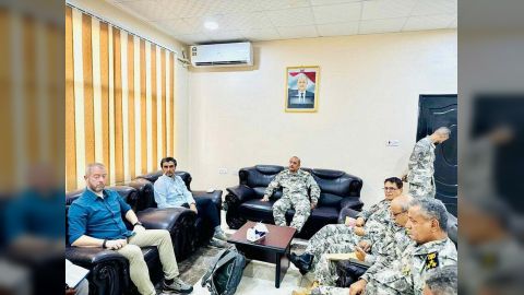 اللواء الركن القملي يبحث مع مسؤول اممي بناء قدرات كادر مصلحة خفر السواحل