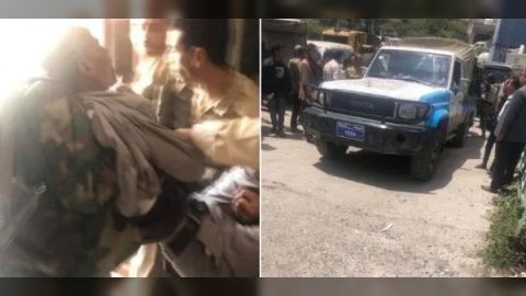 عناصر حوثية تقتحم مكتباً حكومياً وتختطف أحد موظفيه بطريقة مُهينة