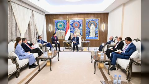 رئيس مجلس القيادة يستقبل مدير دائرة الشرق الادنى والاوسط بوزارة الخارجية الالمانية