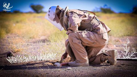 مركز الملك سلمان للإغاثة يُمدد عقد مشروع مسام لتطهير الأراضي اليمنية من الألغام لمدة عام