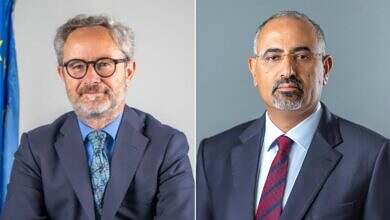 اللواء الزُبيدي يبحث مع رئيس بعثة الاتحاد الأوروبي الأوضاع الراهنة في اليمن وسُبل دعم جهود السلام