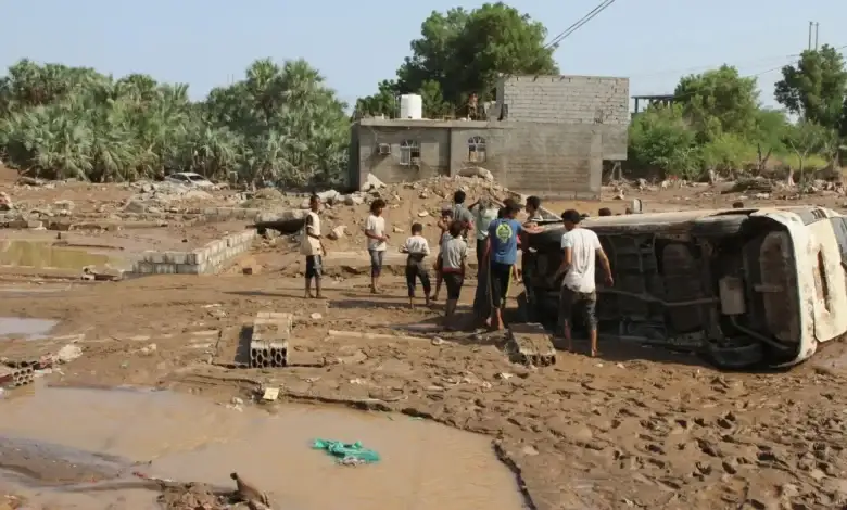 اليمن.. تضرر أكثر من 322 ألف شخص في مخيمات النزوح ومحيطها بفيضانات أغسطس الماضي