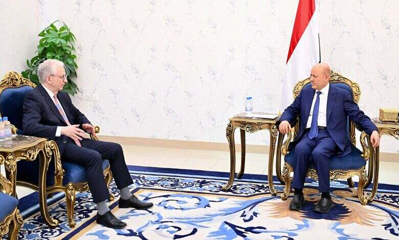 رئيس مجلس القيادة يستقبل سفير جمهورية المانيا الاتحادية