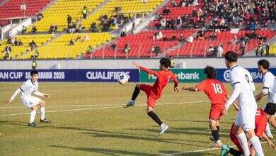المنتخب الوطني للناشئين يفوز على قيرغيزستان بهدفين في تصفيات كأس اسيا