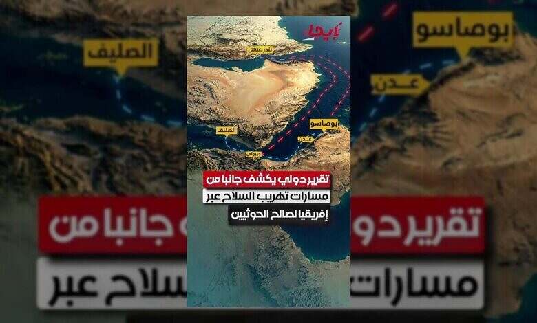 تقرير دولي يكشف تفاصيل تهريب الأسلحة للحوثيين في إفريقيا