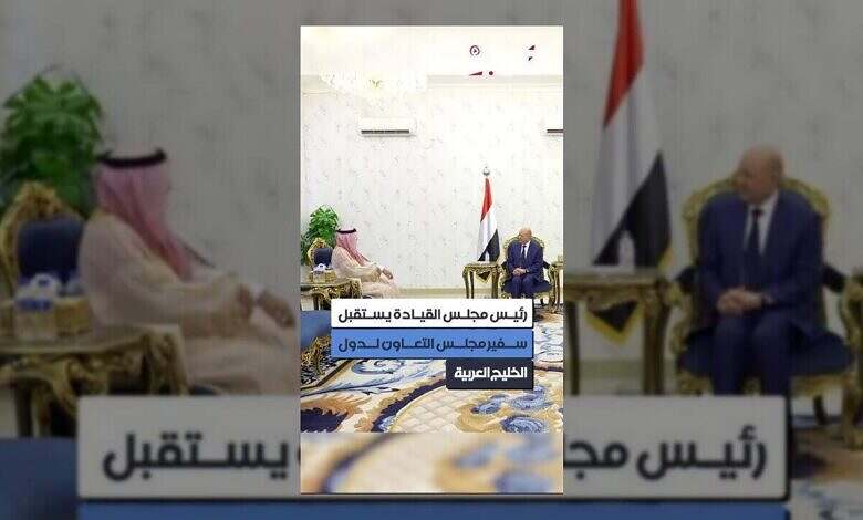 رئيس مجلس القيادة يشيد بدعم الخليج ويناقش الإصلاحات الاقتصادية