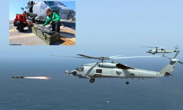 مدمرة أميركية تنشر مروحيات مسلحة بصواريخ هيلفاير فوق خليج عدن