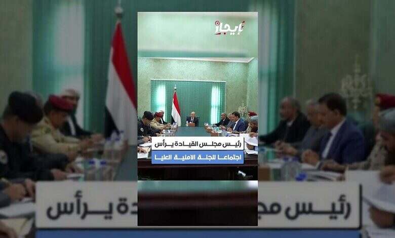 الرئيس العليمي يناقش الأمن والاستقرار ويشدد على رصد الخلايا الحوثية