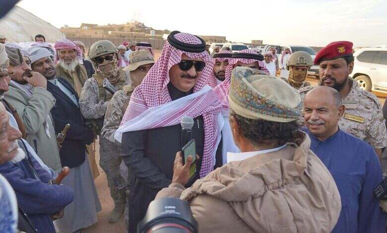 الوفد السعودي يلتقي مشايخ ووجهاء وأعيان وادي وصحراء حضرموت