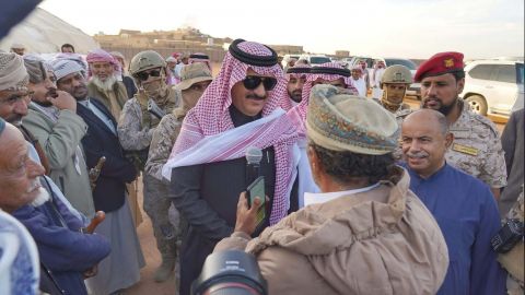 الوفد السعودي يلتقي مشايخ ووجهاء وأعيان وادي وصحراء حضرموت