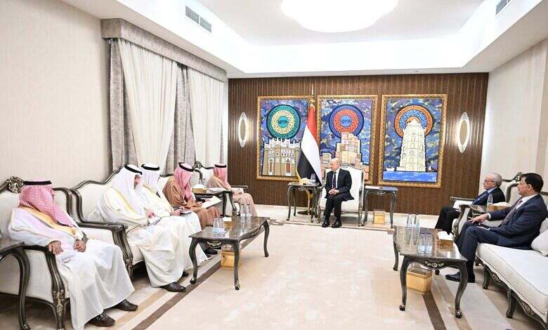 رئيس مجلس القيادة يستقبل الأمين العام لمجلس التعاون لدول الخليج العربية