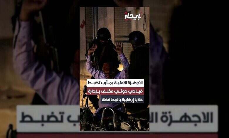 الأجهزة الأمنية في مأرب تطيح بقيادي حوثي خطير