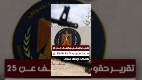 تقرير حقوقي يكشف عن معتقلات سرية وانتهاكات واسعة النطاق