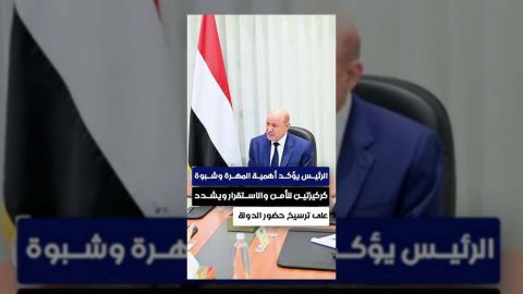 الرئيس يشدد على أهمية المهرة وشبوة لتعزيز الأمن والاستقرار