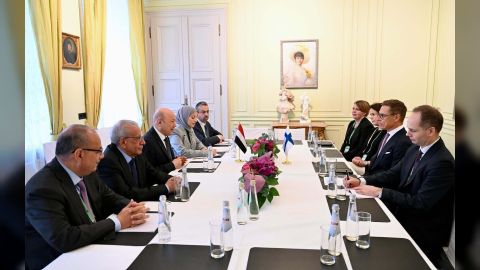 الرئيس يبحث مع رئيس وزراء فنلندا الدعم الاوروبي المطلوب لجهود استعادة مؤسسات الدولة